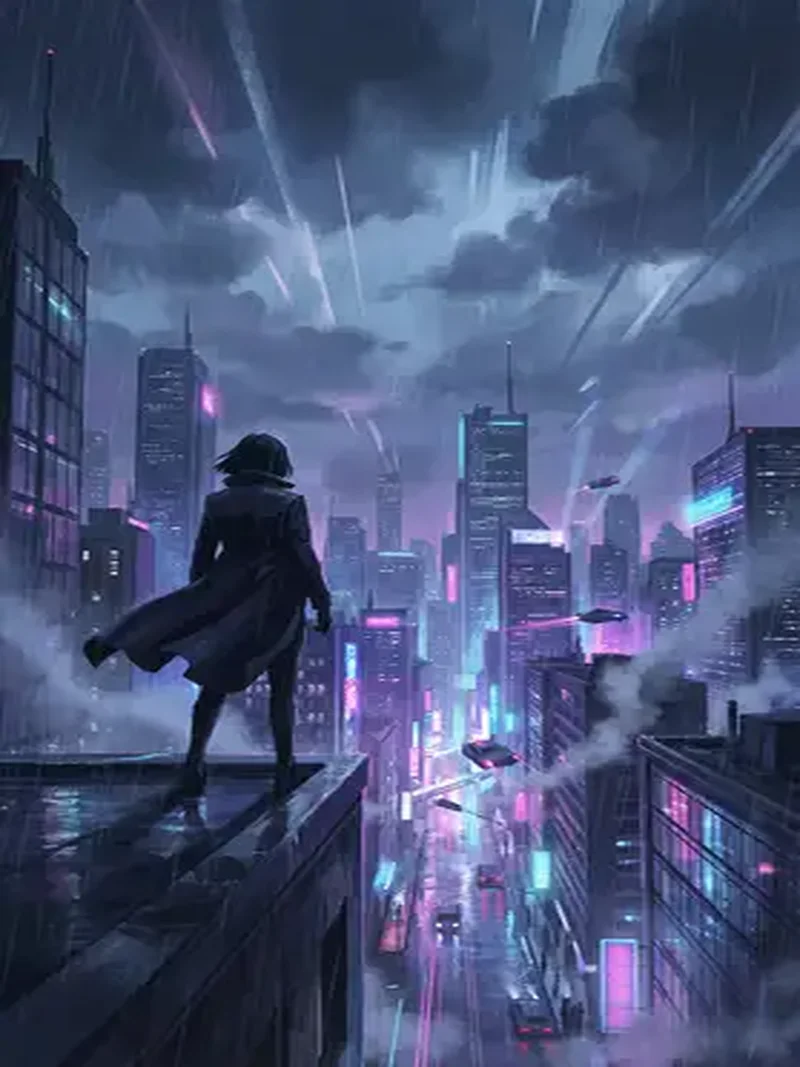 霓虹迷城悬疑推理电影海报